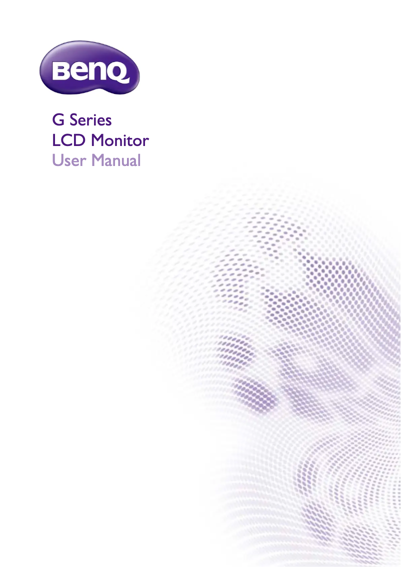 Page 1 of the manual User Manual BenQ GW2470H