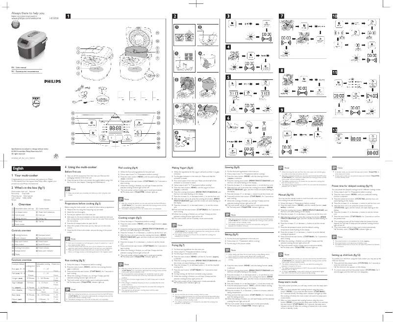 Página 1 del manual Manual de usuario Philips Avance Collection HD3197