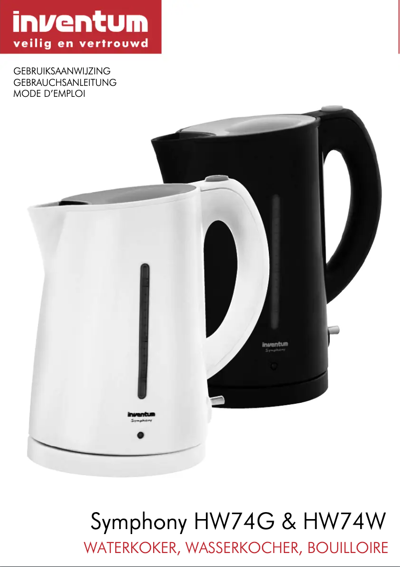 Page 1 de la notice Manuel utilisateur Inventum HW74G