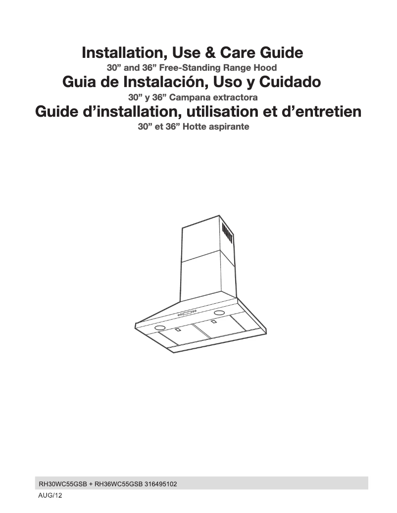 Página 1 del manual Manual de usuario Electrolux RH36WC55GS
