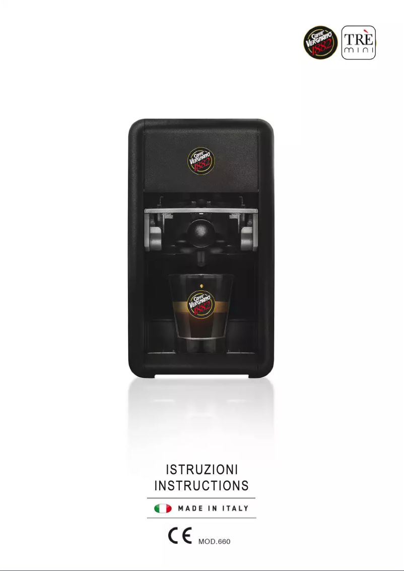 Page 1 de la notice Manuel utilisateur Caffe Vergnano 660 Trè Mini