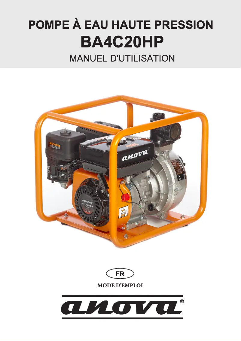 Page 1 de la notice Manuel utilisateur Anova BA4C20HP