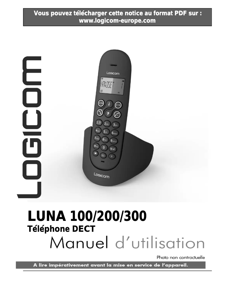 Página nº 1 - Manual de usuario Logicom Luna 100