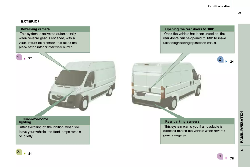 Página 1 del manual Manual de usuario Peugeot Boxer (2010)
