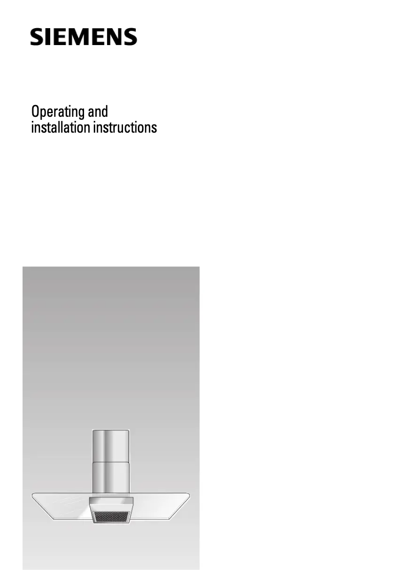 Page 1 of the manual User Manual Siemens LC754GA20B