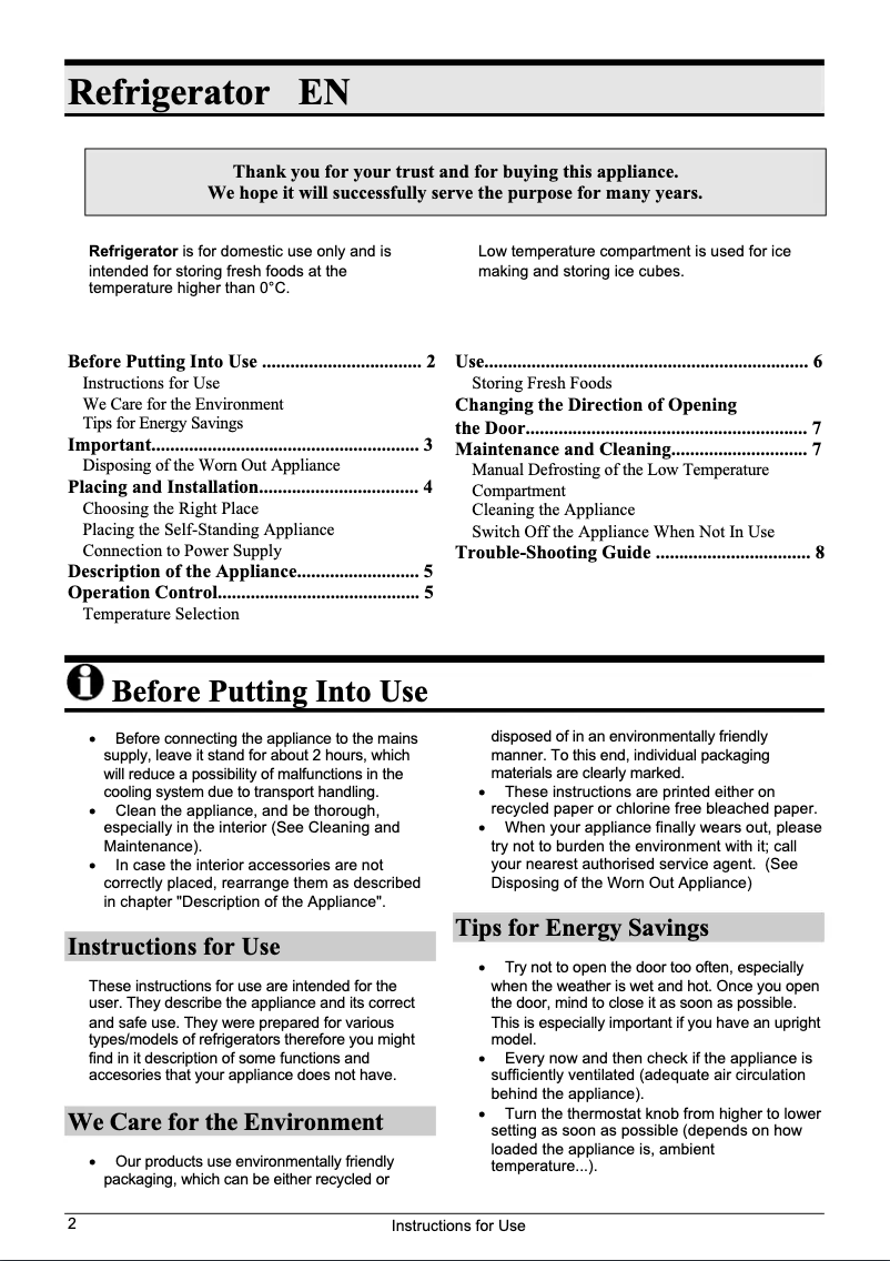 Page 1 de la notice Manuel utilisateur Gorenje R 0907 BAB