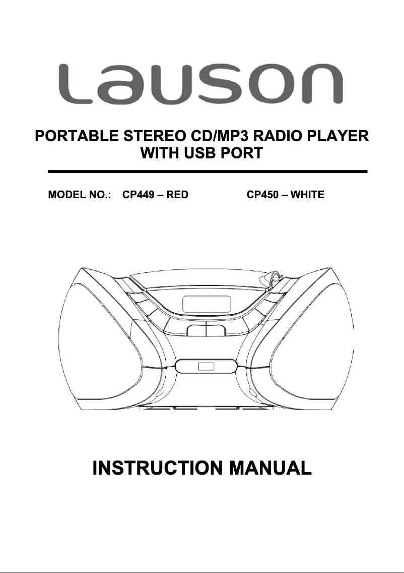 Page 1 de la notice Manuel utilisateur Lauson CP449