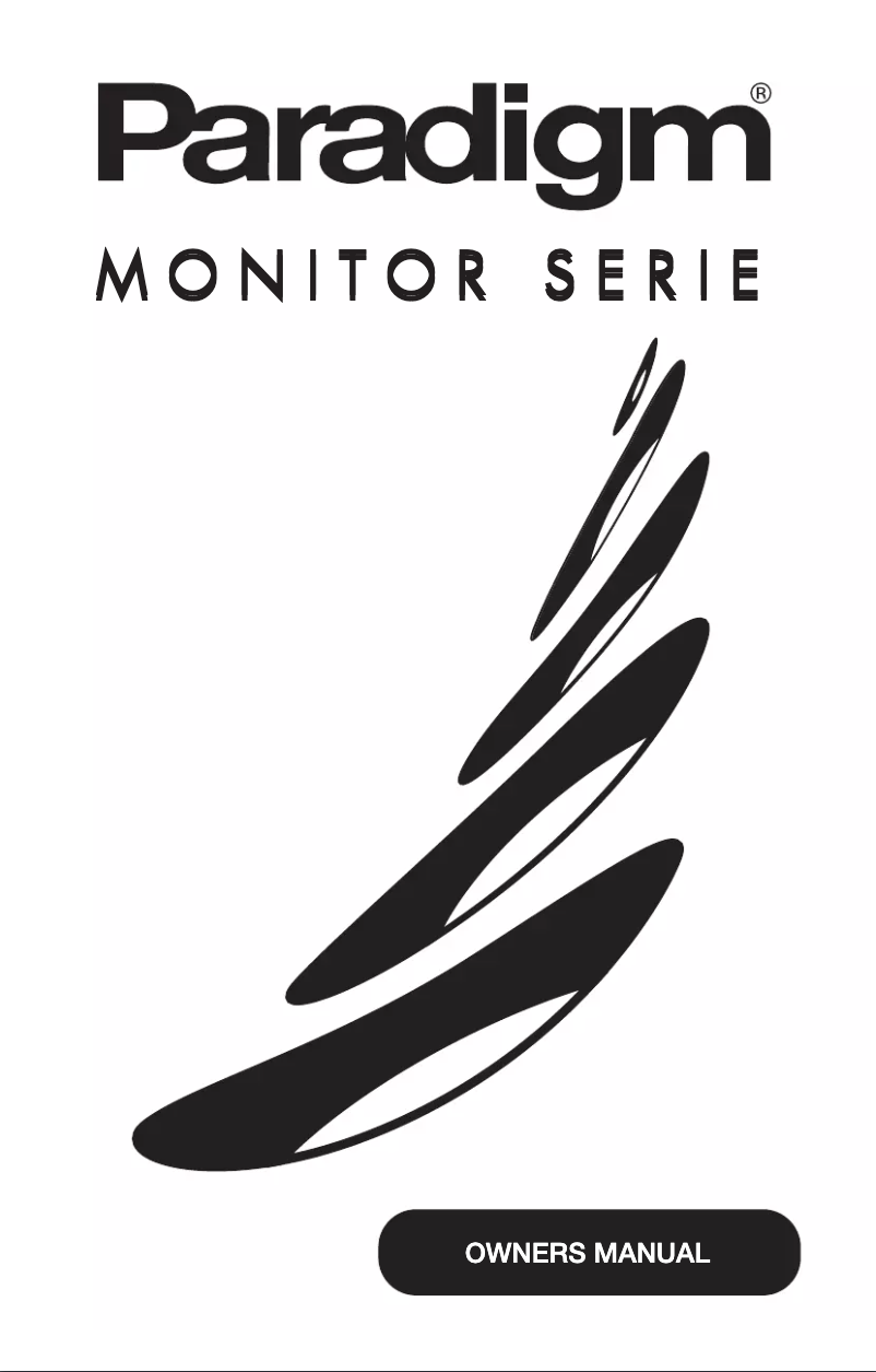 Page 1 de la notice Manuel utilisateur Paradigm Mini Monitor