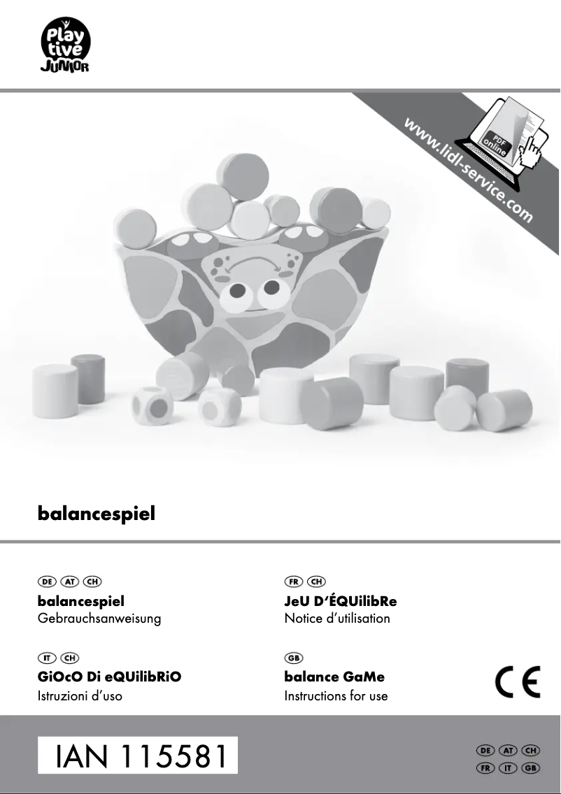 Page 1 de la notice Manuel utilisateur Playtive IAN 115581