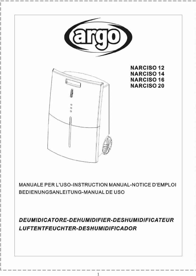 Page 1 de la notice Manuel utilisateur Argoclima Narciso 12