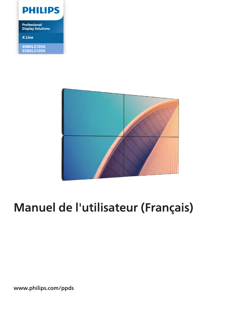 Image de la première page du manuel de l'appareil 55BDL2105X