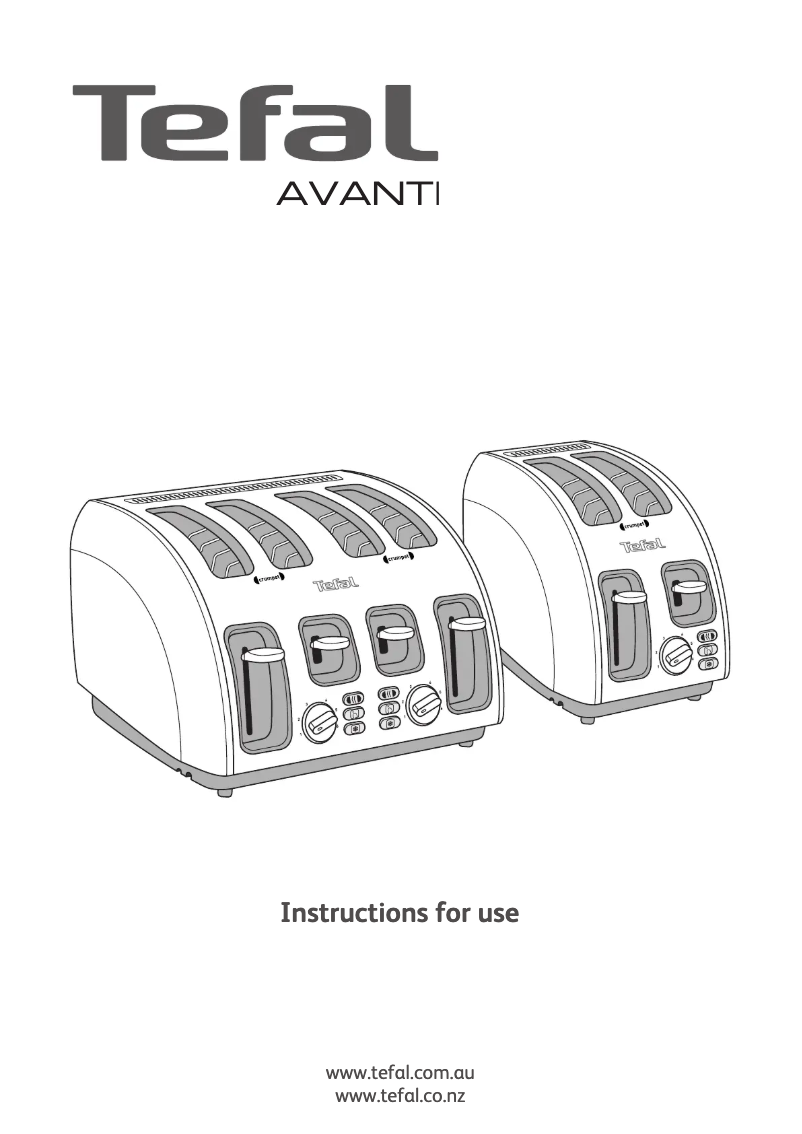 Page 1 de la notice Manuel utilisateur Tefal Avanti TF562E40