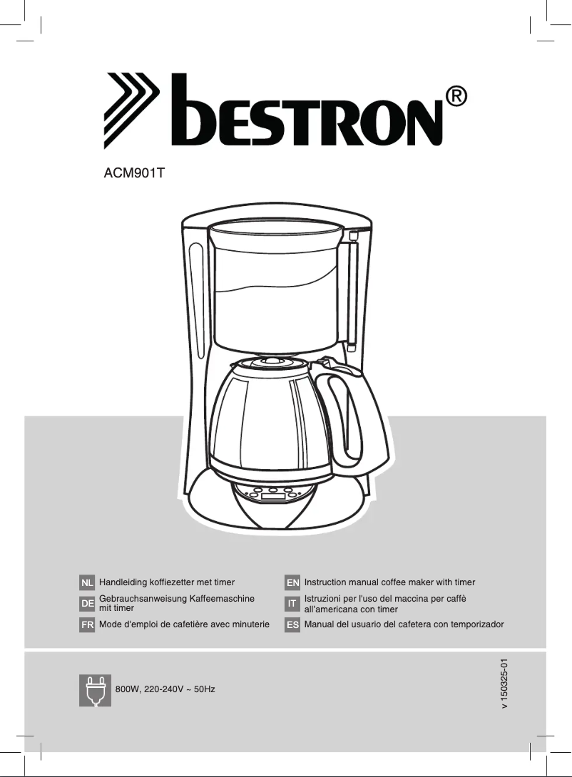 Page 1 de la notice Manuel utilisateur Bestron ACM901T