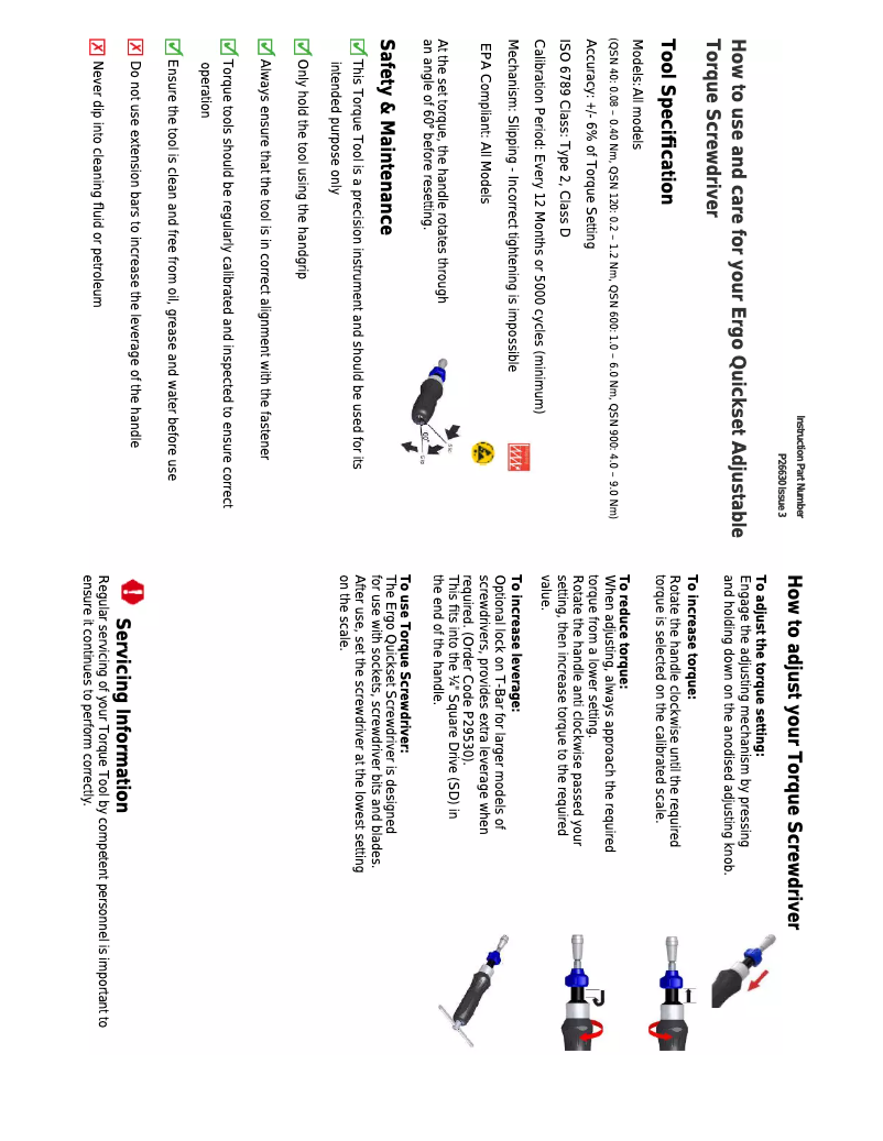 Page 1 of the manual User Manual Gedore QSN 900 FH