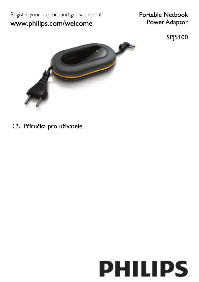 Page 1 of the manual User Manual Philips SPJ5100