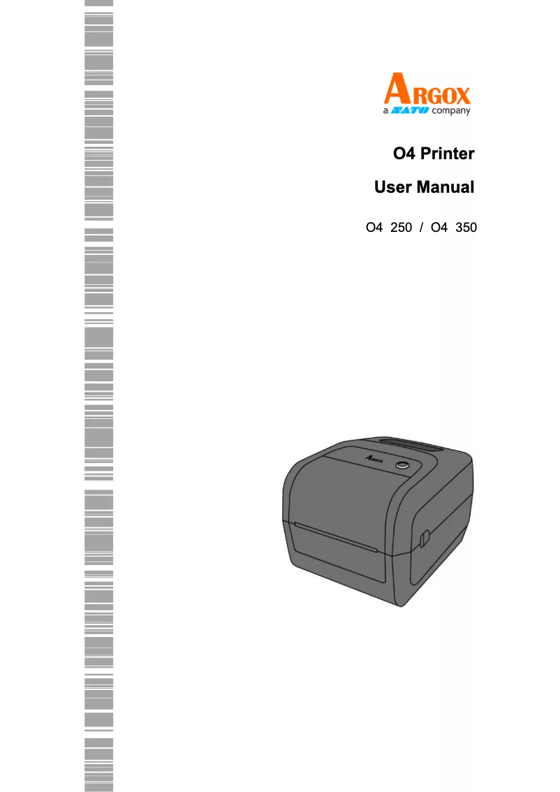 Page 1 de la notice Manuel utilisateur Argox O4-250
