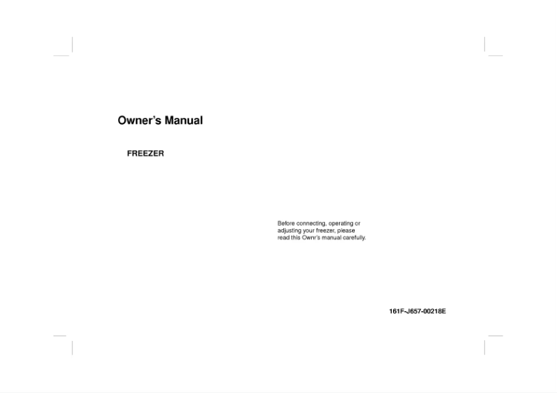 Page 1 de la notice Manuel utilisateur LG GF-161SSF