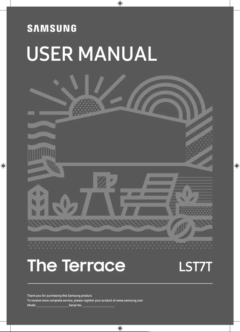 Página 1 del manual Manual de usuario Samsung The Terrace 75LST7B