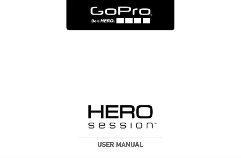 Page 1 de la notice Manuel utilisateur GoPro HERO Session