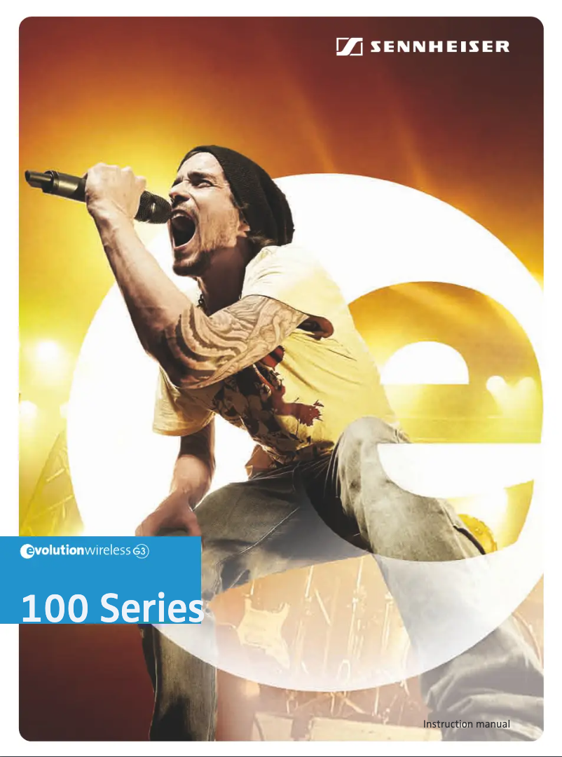 Page 1 de la notice Manuel utilisateur Sennheiser EW 145 G3-G-EU