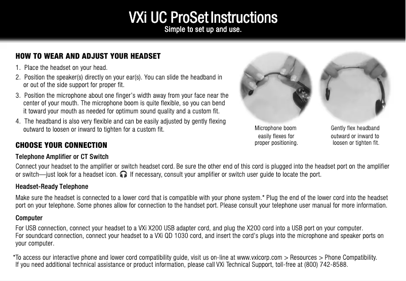 Page 1 of the manual User Manual Jabra VXi UC Proset
