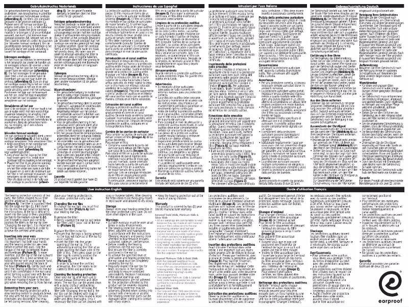 Page 1 de la notice Manuel utilisateur Earproof Dance 20 dB