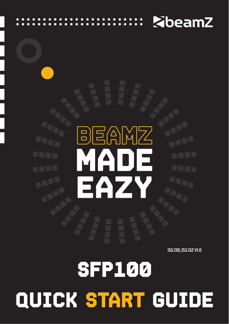 Page 1 de la notice Guide de démarrage rapide BeamZ SFP200