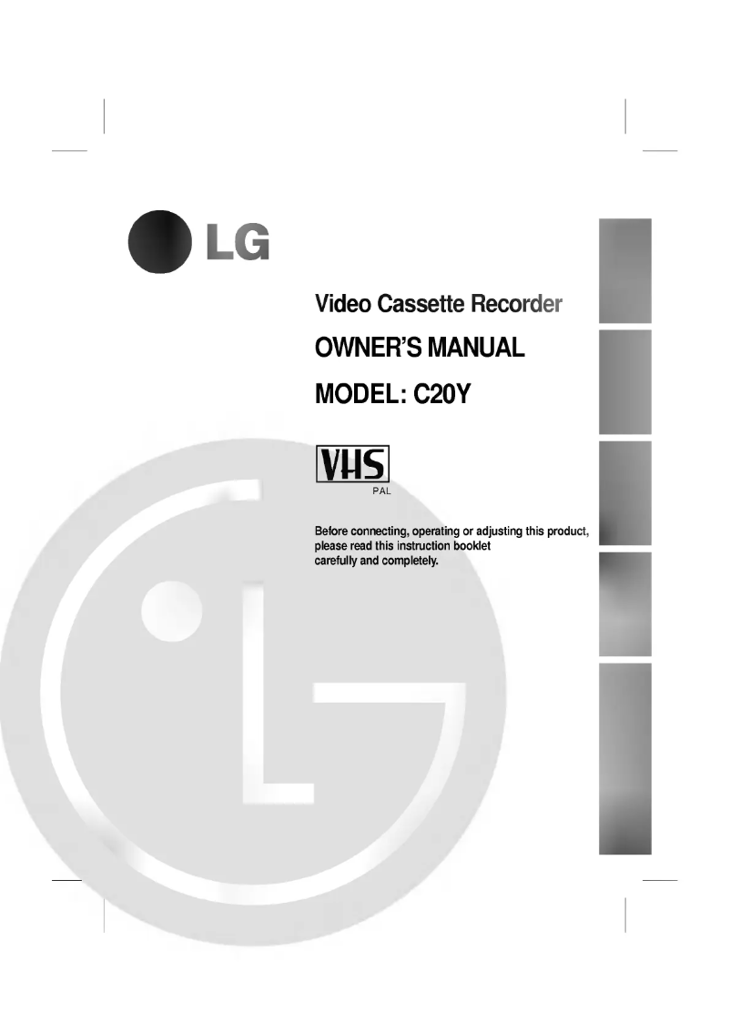Page 1 de la notice Manuel utilisateur LG C20Y