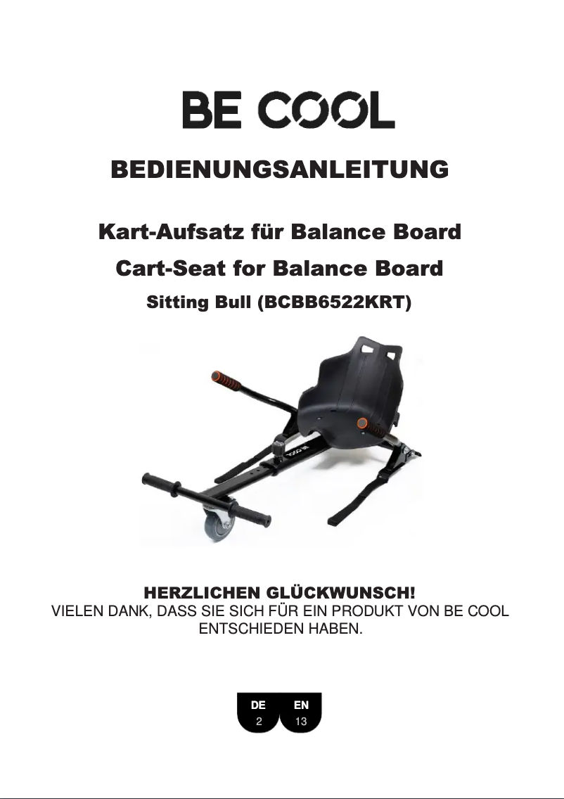 Page 1 de la notice Manuel utilisateur Be Cool BCBB6522KRT