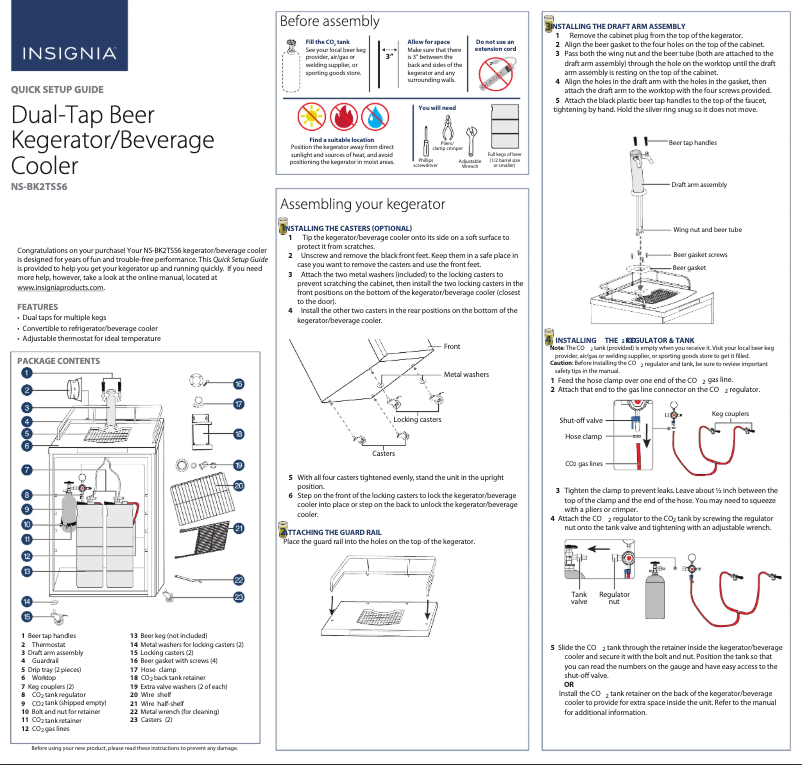 Page 1 de la notice Guide de démarrage rapide Insignia NS-BK1TSS6