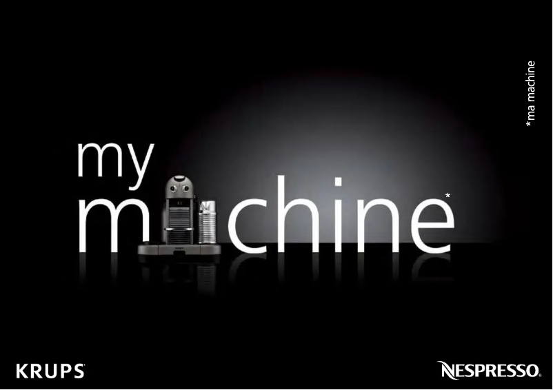 Page 1 of the manual User Manual Krups Gran Maestria YY1801FD