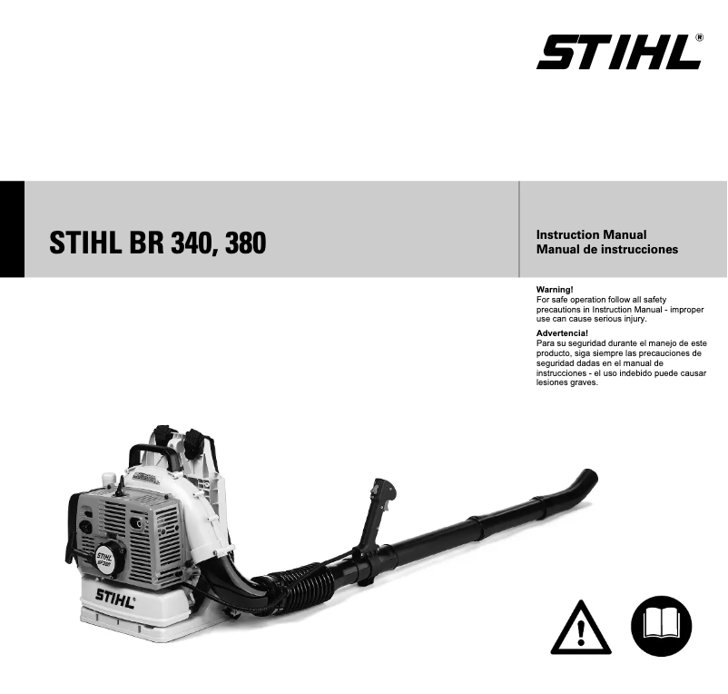 Page 1 de la notice Manuel utilisateur Stihl BR 340