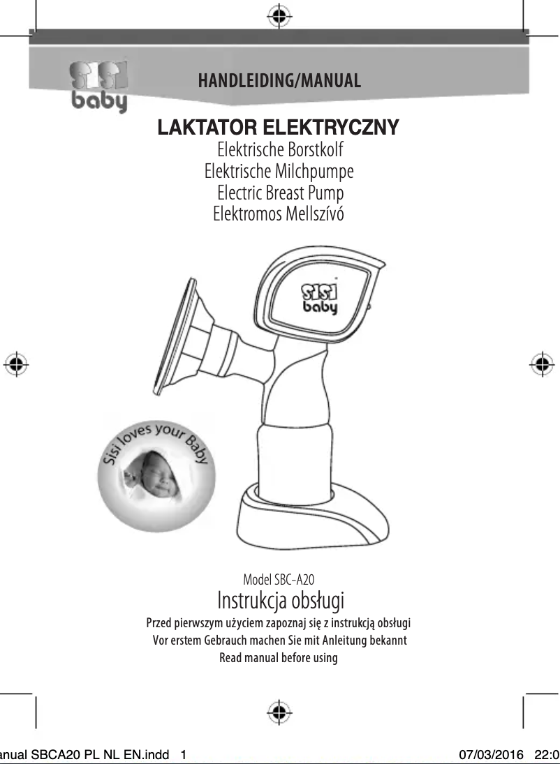 Page 1 de la notice Manuel utilisateur SisiBaby SBC-A20