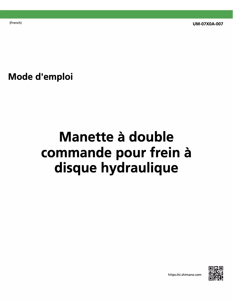 Página 1 del manual Manual de usuario Shimano ST-R8020-R