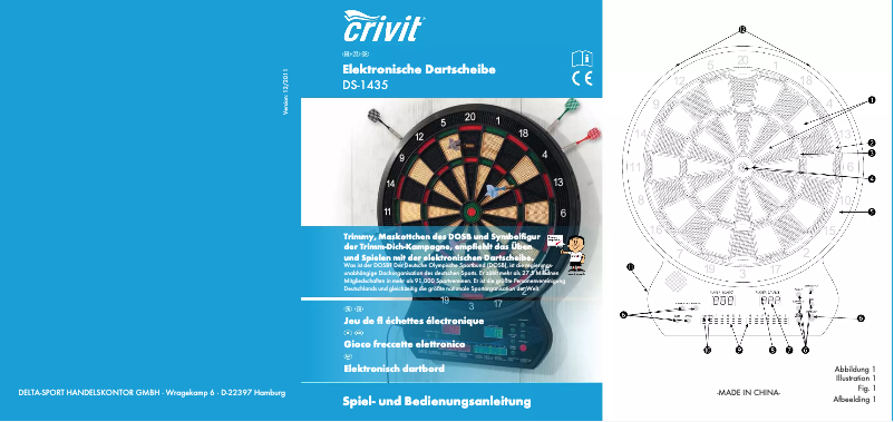 Page 1 de la notice Manuel utilisateur Crivit DS-1435