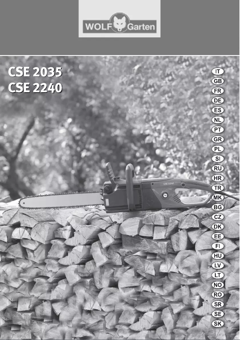 Page 1 de la notice Manuel utilisateur Wolf Garten CSE 2240
