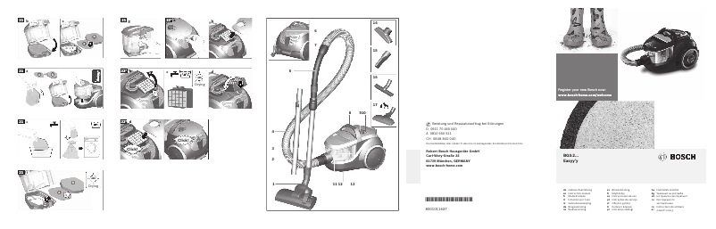 Página 1 del manual Manual de usuario Bosch BGS22121