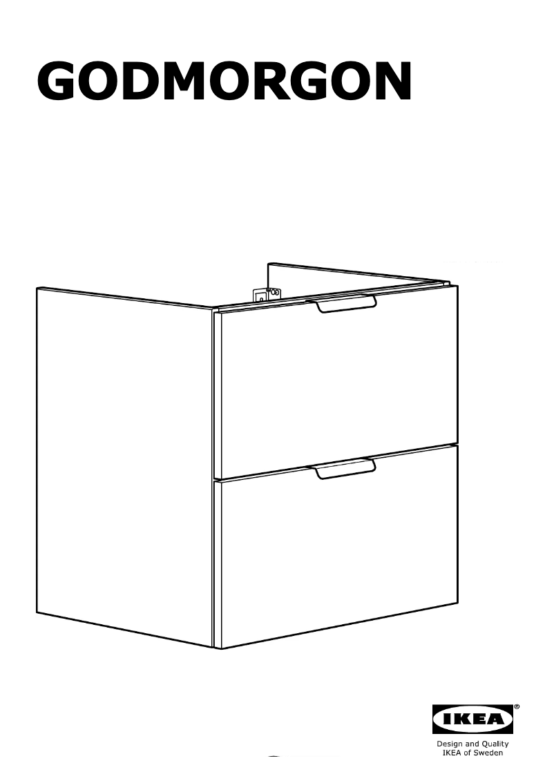 Page 1 de la notice Manuel utilisateur Ikea GODMORGON (60x47x58)