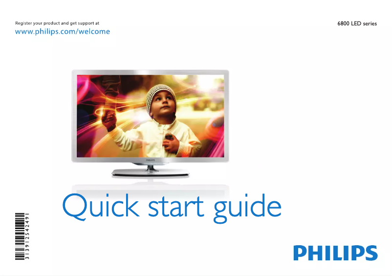 Page n°1 - Guide de démarrage rapide Philips 46PFL6806K