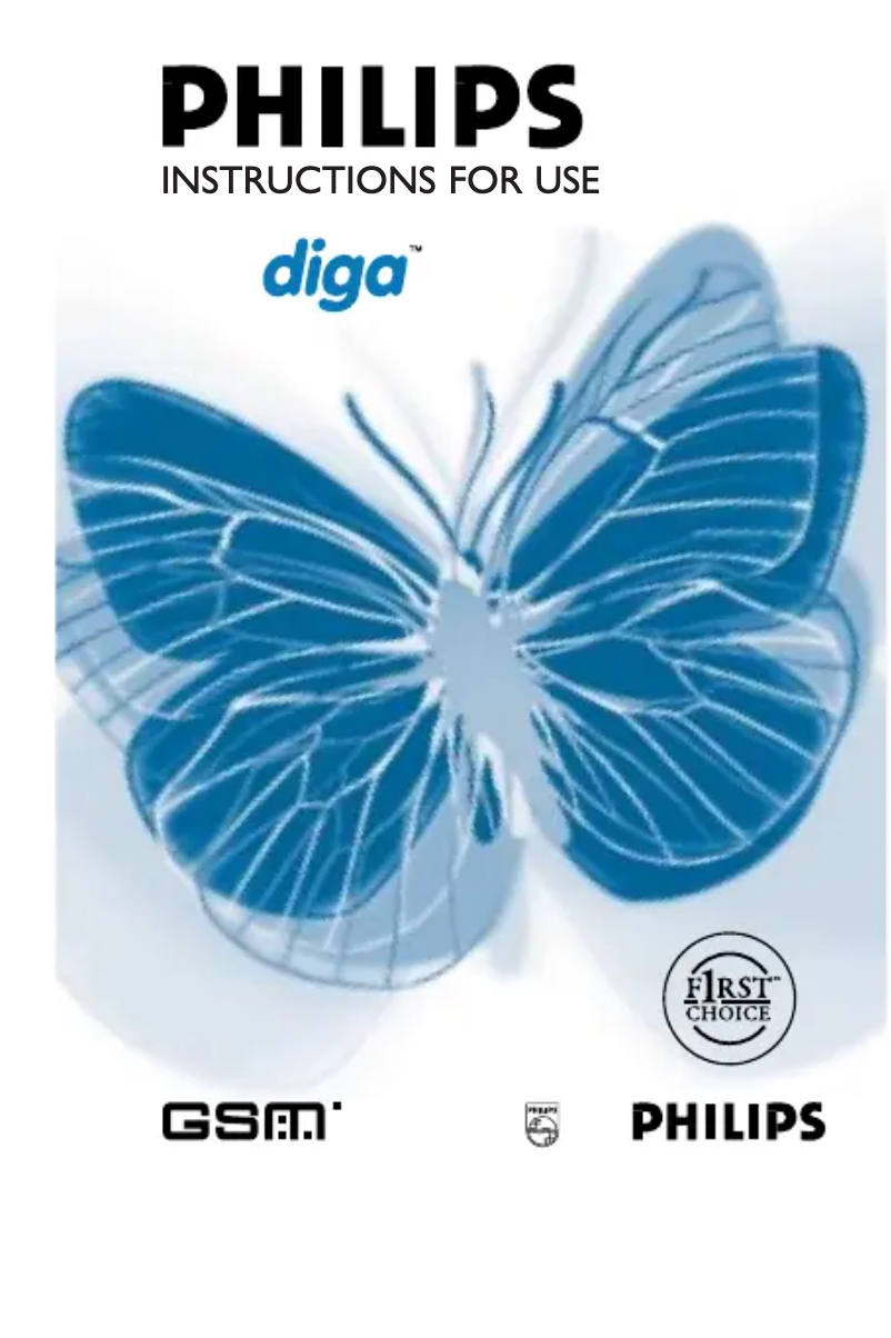 Page 1 de la notice Manuel utilisateur Philips Diga TCD308
