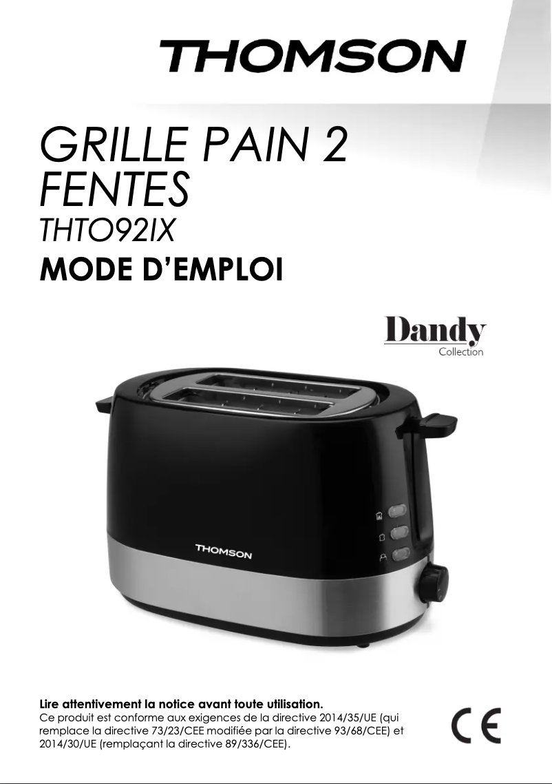 Página 1 del manual Manual de usuario Thomson THTO92IX