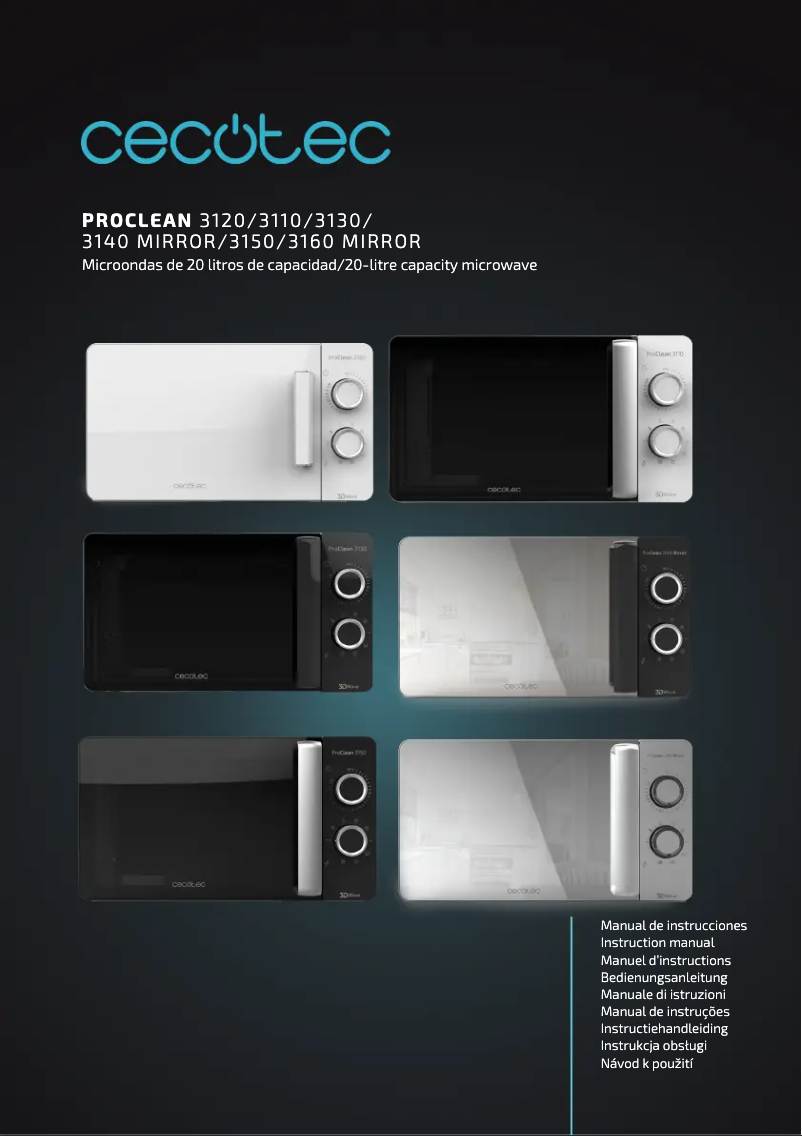 Página 1 del manual Manual de usuario Cecotec ProClean 3130