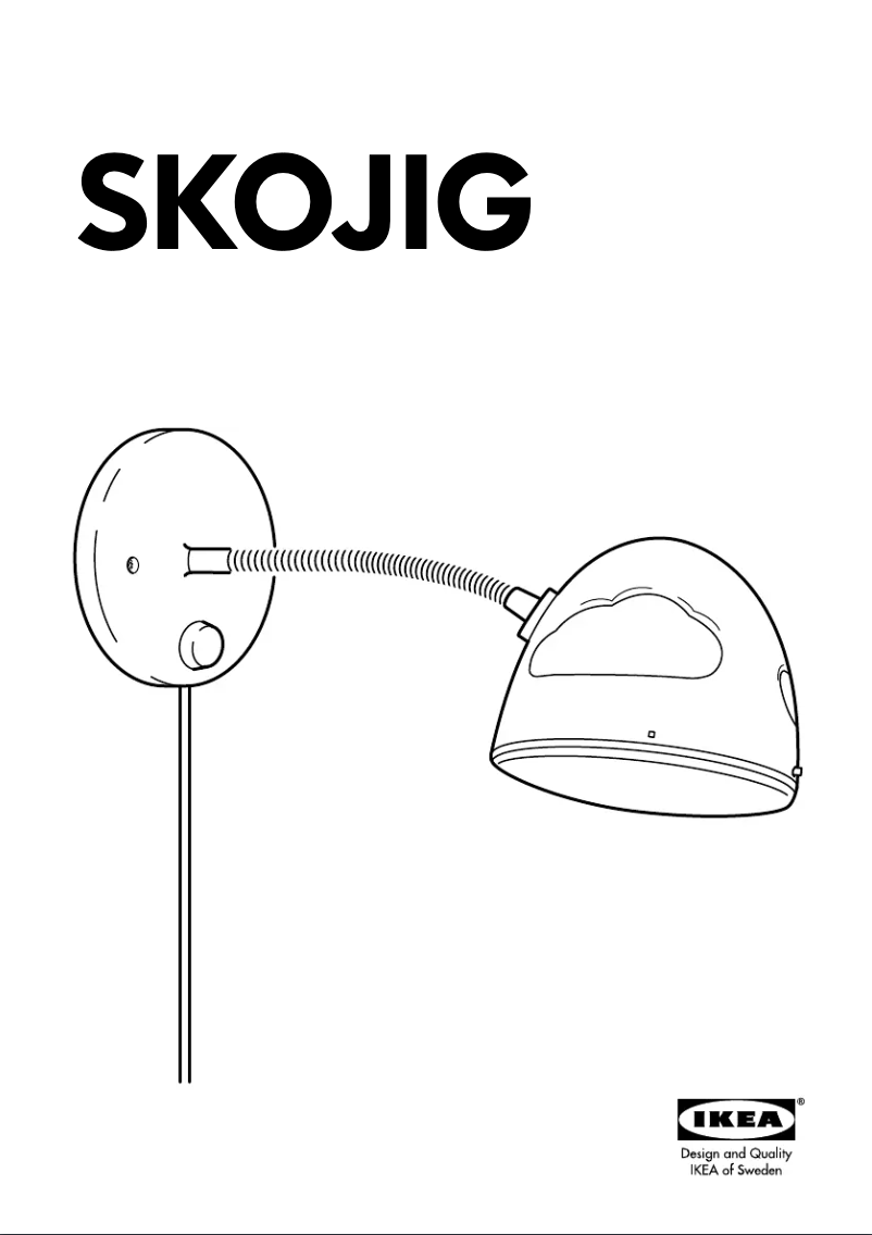 Page 1 de la notice Manuel utilisateur Ikea SKOJIG (Wall)