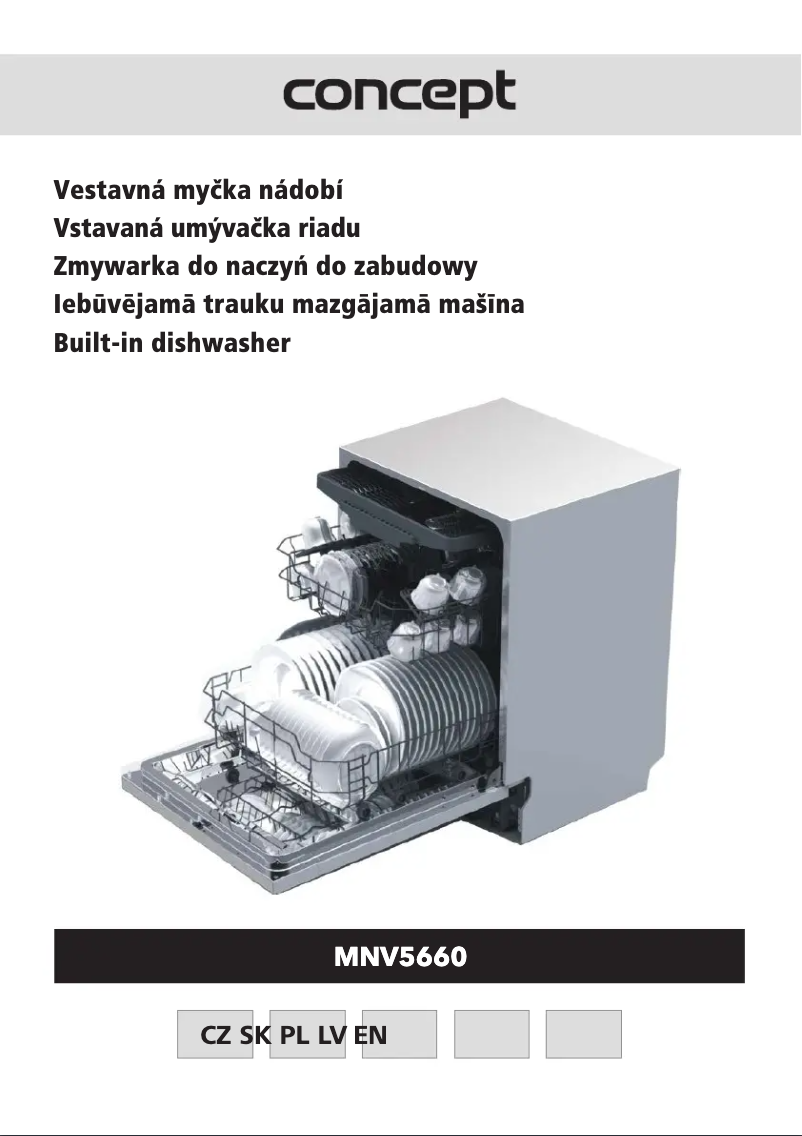 Page 1 de la notice Manuel utilisateur Concept MNV5660