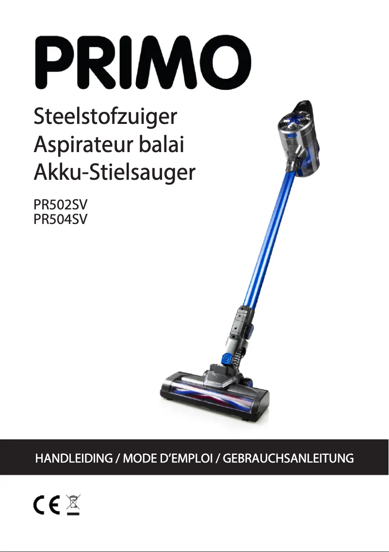 Page 1 de la notice Manuel utilisateur Primo PR502SV