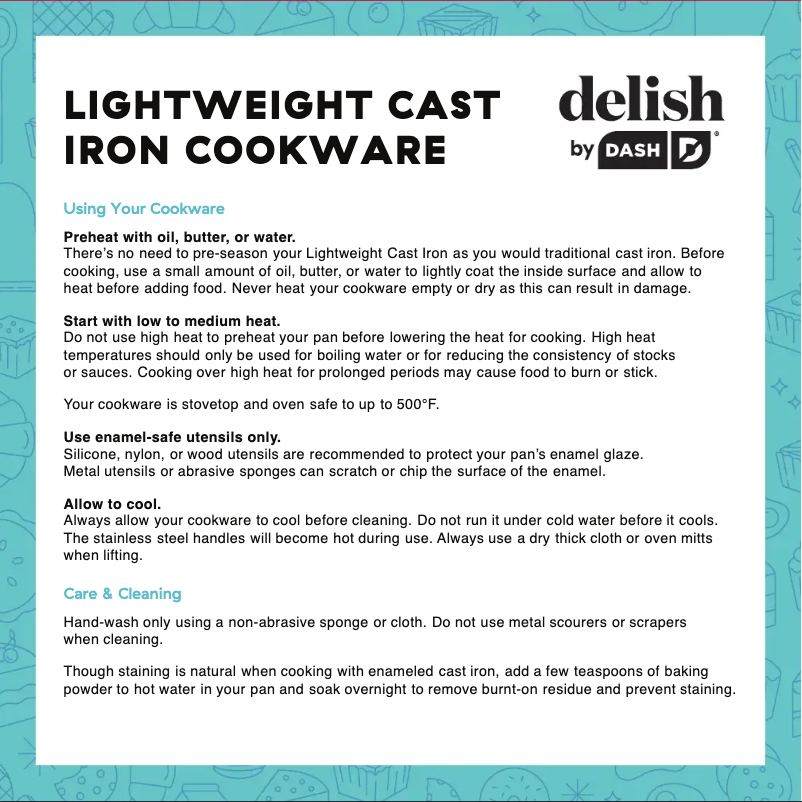 Page 1 de la notice Manuel utilisateur Dash Delish DDLCFR12GBBU01