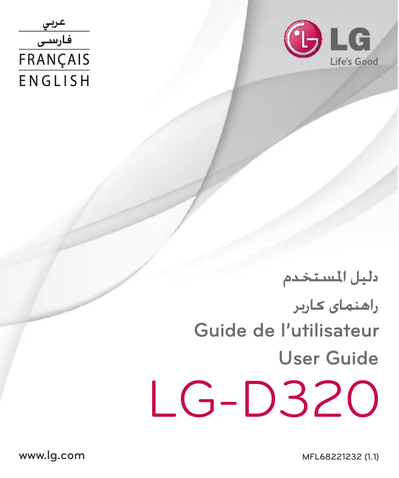 Page 1 de la notice Manuel utilisateur LG L70 D320