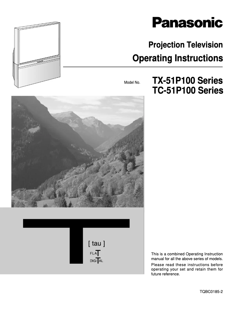 Page 1 de la notice Manuel utilisateur Panasonic TX-51P100X