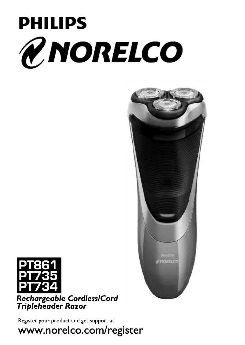 Página 1 del manual Manual de usuario Philips PowerTouch PT734