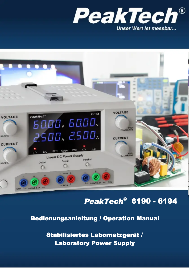 Página 1 del manual Manual de usuario PeakTech 6191